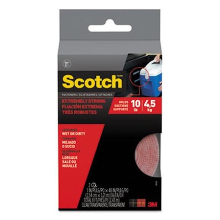 3M Commercial 3M-Commercial Tape Div RF6740 1 x 48 in. Extreme Fasteners; Black - Pack of 24 RF6740